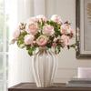 HongLianRiven Sculpture Vase Ceramic Vase Living Room Flower Arrangement Dried Flower Ornaments Home Decoration Handicrafts Floral Ornaments Crafts view 3