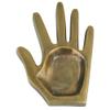 HomArt Decorative Hand Tray for Jewelry, Keys, Coins, 5" x 7.5" (Brass) view 1