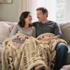 25th Anniversary Blanket Gifts 60"X 50" - Gift for 25th Wedding Anniversary - 25 Years of Marriage Gifts for Dad Mom Friends Grandparents - 25th Wedding Anniversary Blanket Gifts for Husband Wife view 3