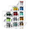 INSTY 12 Pack Large Shoe Storage Box, Clear Shoe Storage Organizer with Magnetic Door, Stackable,Shoe Containers For Display Sneakers, Easy Assembly, Fit up to US Size 12, Clear view 1
