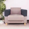 SEWACC 2pcs Stretch Sofa Armrest Covers Protective Towels for Home and Office Skin-Friendly Design Dark Grey for Furniture Protection and Style view 3