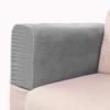 SEWACC Chair Arm Protectors Universal Sofa Armrest Cover Stretch Armchair Slipcover Protector Elastic Recliner Couch Loveseat Cloth 2pcs for Home Office (Light Grey) view 2