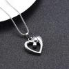 LiHiFG in Remembrance Necklaces for Pet Stainless Steel Horse in My Heart Cremation Urn Pendant Ashes Holder Memorial Jewelry view 2
