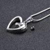 LiHiFG in Remembrance Necklaces for Pet Stainless Steel Horse in My Heart Cremation Urn Pendant Ashes Holder Memorial Jewelry view 3