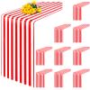10 Pack Striped Table Runner Polyester Table Decor Classic Red and White Striped Table Runner Modern Elegant Design for Indoor Outdoor Events Banquet Party Wedding (12 x 72 Inch) view 1