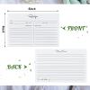 Outus 50 Pieces 4x6 Recipe Cards, Double Sided Blank Cards, Classic Style view 2