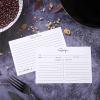 Outus 50 Pieces 4x6 Recipe Cards, Double Sided Blank Cards, Classic Style view 4