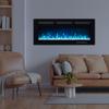 Naomi Home Electric Fireplace 30 with Remote and Touch Screen Electric Fireplace Inserts Recessed 12 Flame Colors Heater Wall Mount with Carbon Crystal Logs 750W 1500W view 1