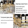 31" 39" Wine Glass Rack, Wall Mounted Wine Bottle Holder, Freestandin Ceiling Mounted Wine Rack, Hanging Champagne Goblets Holders For Bar, Cellar, Cabinet, Home, Kitchen view 4