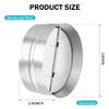 Kikerike 10 Inch Draft Blocker Backdraft Damper Duct Draft Stopper One-Way Airflow Ducting Insert Backflow Preventer Inline Fan Vent Deflector view 2