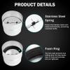 Kikerike 10 Inch Draft Blocker Backdraft Damper Duct Draft Stopper One-Way Airflow Ducting Insert Backflow Preventer Inline Fan Vent Deflector view 3