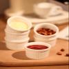 2.5 oz Ramekins 6 pcs Porcelain Ramekins Dishes for Souffle,Creme Brulee, Pudding, Custard Cups,Bakeware Bowls Set for Baking,Oven Safe, White 2.5 inch view 4