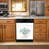 KOLU Bless This Farmhouse, Water Jar Flower Refrigerator Magnet Cover, Dishwasher Magnet Cover,Vase Kitchen Decor Decal,Appliances Kapok Cover Sticker 23x26inch view 4
