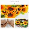 13.7 Inch Artificial Bumble Bee Wreaths for Front Door, Mini Spring Bee Wreath Rustic Home Decor Garland Summer Wreath for Wall Decorations (B), Yellow view 2