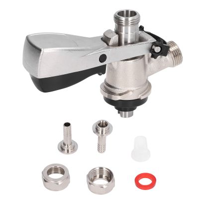 Beer Keg,G5/8 S Type Beer Keg Coupler Stainless Steel Beer Barrel Distributor Faucet Brewing Accessory