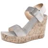 ZBYY Wedge Sandals for Women Dressy,Platform Wedge Sandals Buckle Ankle Strap Peep Toe Slingback High Heel Summer Sandals view 3