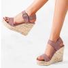 ZBYY Wedge Sandals for Women Dressy,Platform Wedge Sandals Buckle Ankle Strap Peep Toe Slingback High Heel Summer Sandals view 2
