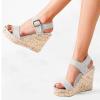 ZBYY Wedge Sandals for Women Dressy,Platform Wedge Sandals Buckle Ankle Strap Peep Toe Slingback High Heel Summer Sandals view 2