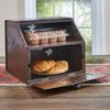 BLACK FOREST DECOR - Pinecones Metal Breadbox with Aged Copper Finish, Rustic Kitchen Storage - 13" x 11" x 11" view 2