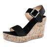 ZBYY Wedge Sandals for Women Dressy,Platform Wedge Sandals Buckle Ankle Strap Peep Toe Slingback High Heel Summer Sandals view 3