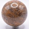 2.3" 270g Mariam Coquina Fossil Jasper Sphere Polished Natural Scriptstone Crystal Mineral Gemstone Ball - India + Stand view 4