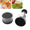 Mini Chopper, Stainless Steel Onion Press Chopper Hand Held Manual Food Blender Baby Food Maker for Meat Vegetables Chop Fruits Onion Garlic view 4