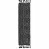 100% Cotton Table Runner for Dining Room Tables Rectangle Two Tone Woven Fabric 72" x 13" Soft Durable Table Runner, Black(Pack of 1) view 1