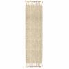 100% Cotton Table Runner for Dining Room Tables Rectangle Two Tone Woven Fabric 72" x 13" Soft Durable Table Runner, Eggshell(Pack of 1) view 1