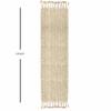 100% Cotton Table Runner for Dining Room Tables Rectangle Two Tone Woven Fabric 72" x 13" Soft Durable Table Runner, Eggshell(Pack of 1) view 4