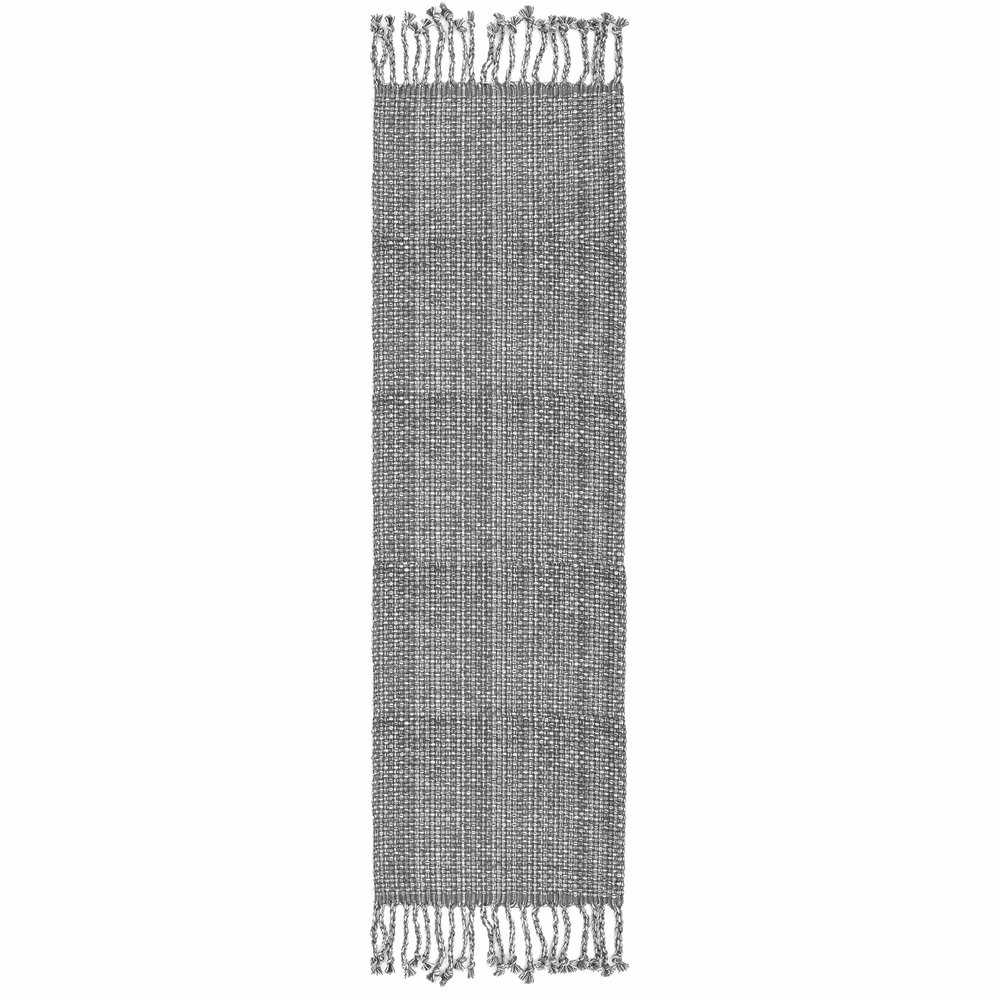 100% Cotton Table Runner for Dining Room Tables Rectangle Two Tone Woven Fabric 72" x 13" Soft Durable Table Runner, Gray