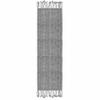 100% Cotton Table Runner for Dining Room Tables Rectangle Two Tone Woven Fabric 72" x 13" Soft Durable Table Runner, Gray view 1