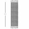 100% Cotton Table Runner for Dining Room Tables Rectangle Two Tone Woven Fabric 72" x 13" Soft Durable Table Runner, Gray view 3