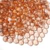HappyFiller 5 LB Champagne (Peach Pink) Flat Marbles Fire Glass Gems Vase Filler Aquarium Rocks,Fire Pit Fireplace,Home Accents Floral Arrangement,Table Scatters,Fountain Decor,Garden Landscape view 1
