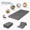Sweetnight Folding Mattress Twin Size with Carry Bag, 4-Inch for Travel, Camping, Guest - Breathable Mesh Sides & Portable Mattress - Compact and Easy to Storage Grey view 2