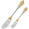 30pcs Silverware Set Service for 6 person, 18/10 Stainless Steel Flatware Set, Silver Plated with Gold Flatware Set, Including Knife/Fork/Spoon, Mirror Planed, Dishwasher Safe (30pcs, Gold Plated) view 4