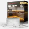 Shine Decor LED Rope Lights AC 120V, Connectable & Cuttable Dotless 120LEDs/M Eco Neon Strip Lighting, ETL IP65 Waterproof & Weather-Resistant for Home Commercial, 8x16mm, 2600K Warm White, 65.6FT view 1