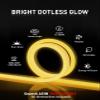 Shine Decor LED Rope Lights AC 120V, Connectable & Cuttable Dotless 120LEDs/M Eco Neon Strip Lighting, ETL IP65 Waterproof & Weather-Resistant for Home Commercial, 8x16mm, 2600K Warm White, 65.6FT view 2
