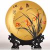 10.2inch Chinese Home Decorative Orchid Pattern Plate Ceramics Room Desktop Ornaments view 1