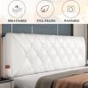 ZZYK Headboard King Bed Back Upholstered BedHead Cushion Large Backrest Fashional Leather Headboard Full Size Headboard Soft Case Home Bedroom,C,No headboard 59"/150cm view 2
