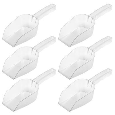 Beaupretty 6pcs Food Scoop Multi-use Ice Bucket Scoop for Kitchen Bar and Party Smooth Design Prevents Spillage for Ice Flour Rice and Pet Food