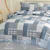 3 Piece King Size Plaid Quilt Set Country Patchwork Bedding Quilt Lightweight Reversible Bedspread Coverlet with Sham Soft All Season Bed Coverlet Set, 1 Quilt 2 Pillow Shams view 3