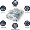 3 Piece King Size Plaid Quilt Set Country Patchwork Bedding Quilt Lightweight Reversible Bedspread Coverlet with Sham Soft All Season Bed Coverlet Set, 1 Quilt 2 Pillow Shams view 4