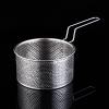 Fryer Basket Round Frying Basket Stainless Steel Deep-fried French Fries Basket with Anti-scalding Handle for Restaurant, Home, Snack Bar Fry Basket (Size : Small) view 4