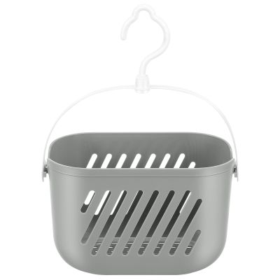DOITOOL Kitchen Hanging Basket 9 X 5.5 X 5.1 Inch Plastic Storage Organizer with Rotatable Hook for Garlic Vegetable Holder Waterproof Shower Caddy