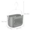DOITOOL Kitchen Hanging Basket 9 X 5.5 X 5.1 Inch Plastic Storage Organizer with Rotatable Hook for Garlic Vegetable Holder Waterproof Shower Caddy view 2