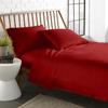 LaxLinen Emperor Size Sheets Egyptian Cotton Long Staple Emperor Sheets Set, Extra Soft Emperor Sheets for Soft Feel, 6 Pc Burgundy Emperor King Sheet Sets, 16" Deep Pocket - 600 TC view 1