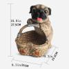 NA Creative Cute Dog Key Storage Box, Home Living Room Entrance Pug Statue Decoration (pug-A23*21 * 28cm) view 2