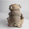 NA Creative Cute Dog Key Storage Box, Home Living Room Entrance Pug Statue Decoration (pug-A23*21 * 28cm) view 3