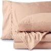 LaxLinen California King Size Sheets 100% Egyptian Cotton California King Sheets, Extra Soft Cal King Sheets for Soft Feel, 6 Pc Beige California King Sheet Sets, 16" Deep Pocket- 600 TC view 2