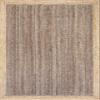 100% Jute Farmhouse Rugs for Living Area Rug Hand Braided Rectangle Natural Beige Border Rugs for Bedroom, Kitchen, Living Room Diamond Rug Carpet Runner (2.6x6 Square Feet, Dark Grey+Natural Border) view 3